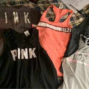PINK Victoria's Secret Kids Tank Tops - Black, Gray, Coral